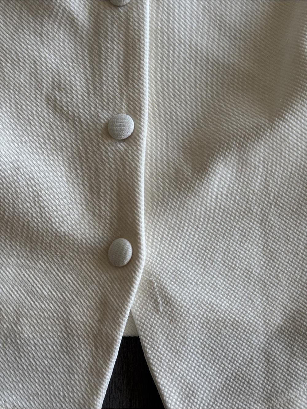 Zara Ivory Button-Front Spaghetti Strap Crop Top - Picture 3 of 6